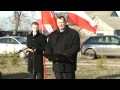 Odsłonięcie tablicy w Rudce Łowieckiej 