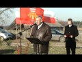 Odsłonięcie tablicy w Rudce Łowieckiej 